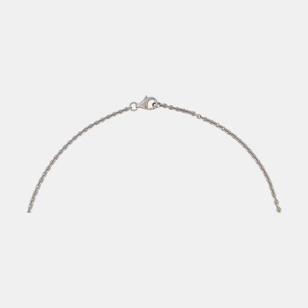 LOVE 18k White Gold Silver Necklace