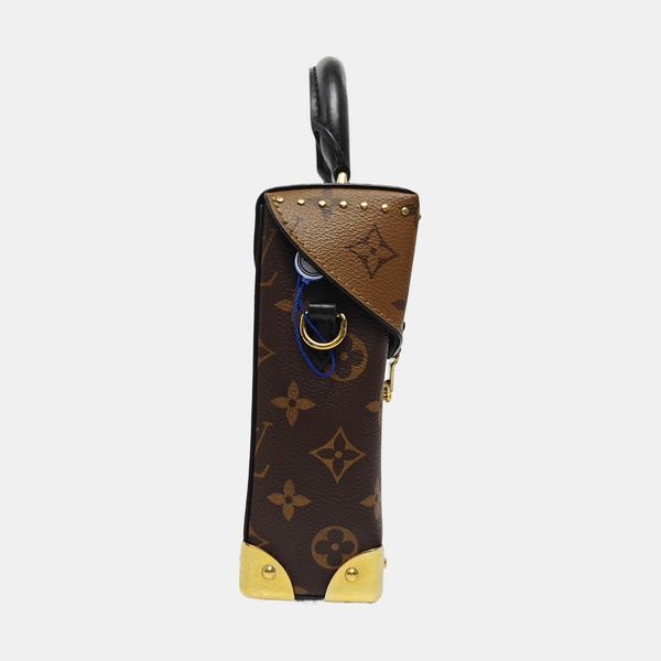 CAMERA BOX Monogram Coated Canvas Brown