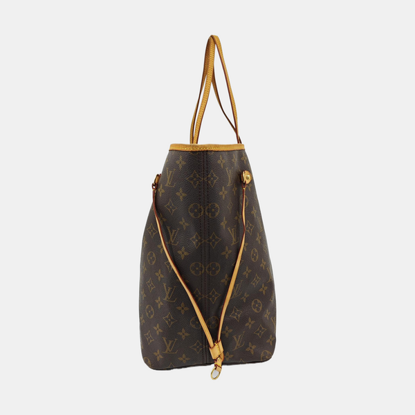 NEVERFULL GM Monogram Coated Canvas Brown