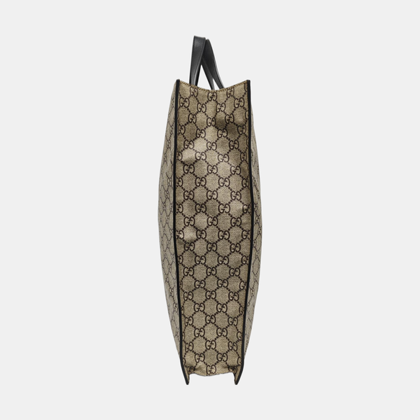 Monogram Coated Canvas Tote Bag Beige