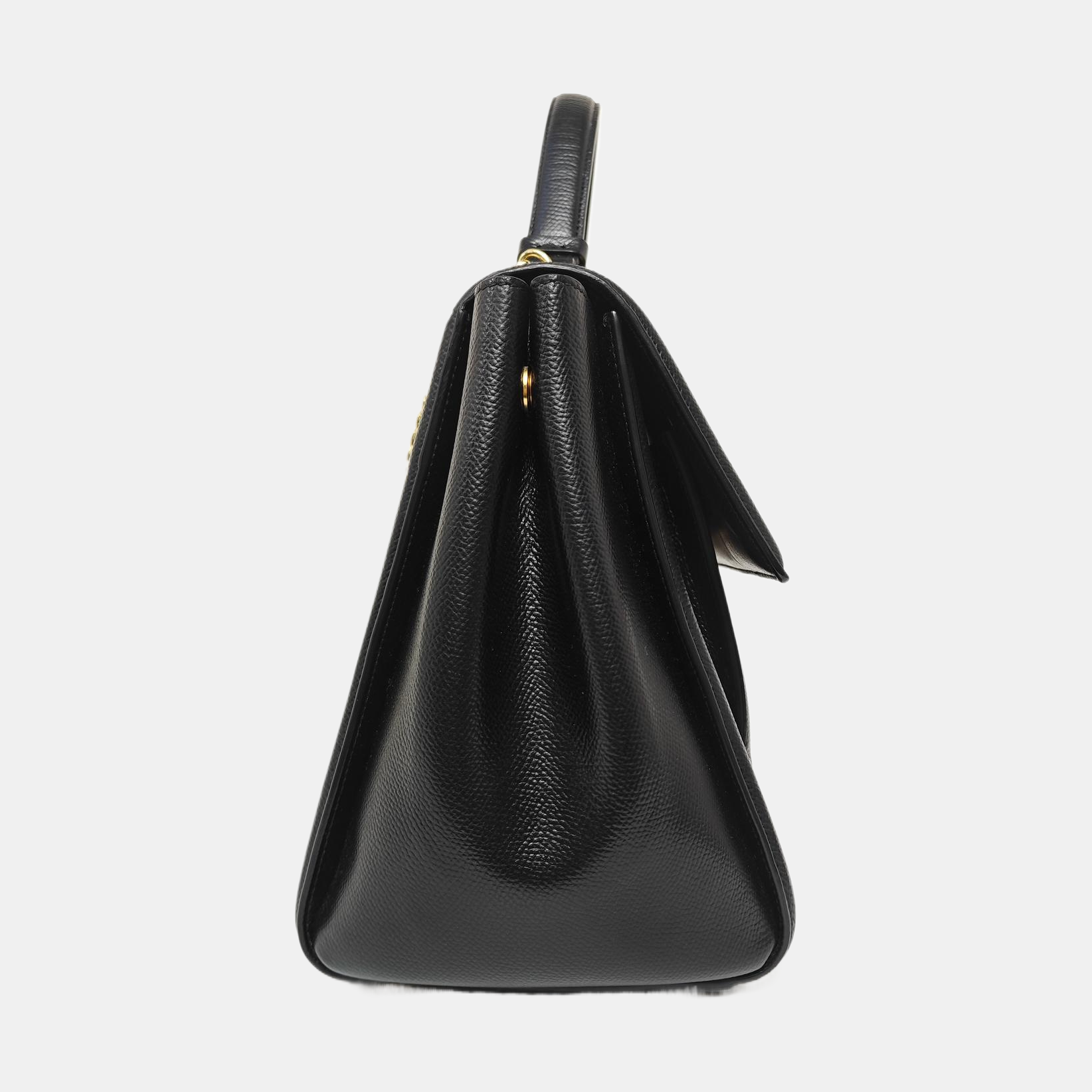 Calfskin Shoulder Bag Medium Black