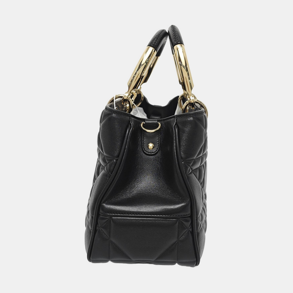 Lady Dior Large Cannage Calfskin Black