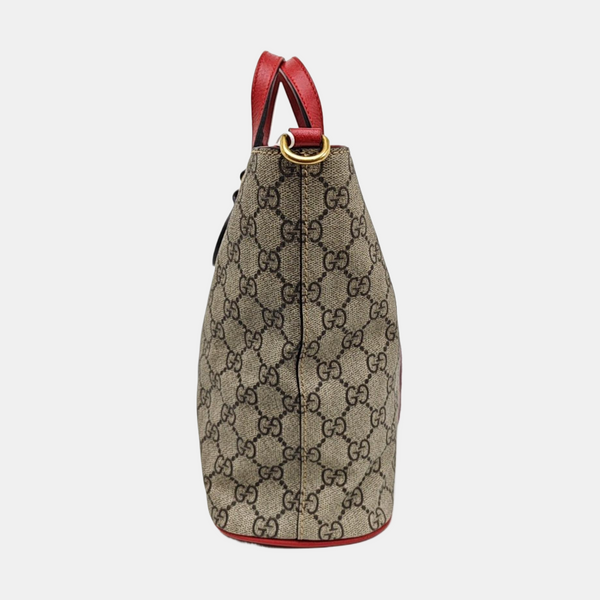 Children’s GG Bucket Monogram Coated Canvas Beige