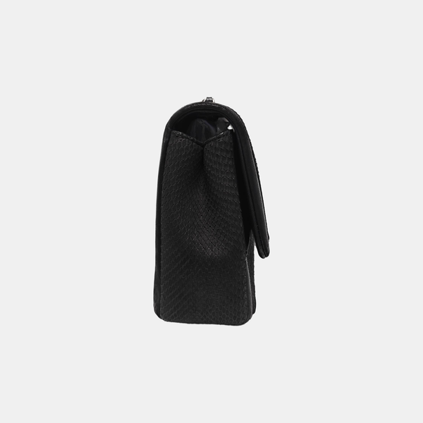 Python Shoulder Bag Black