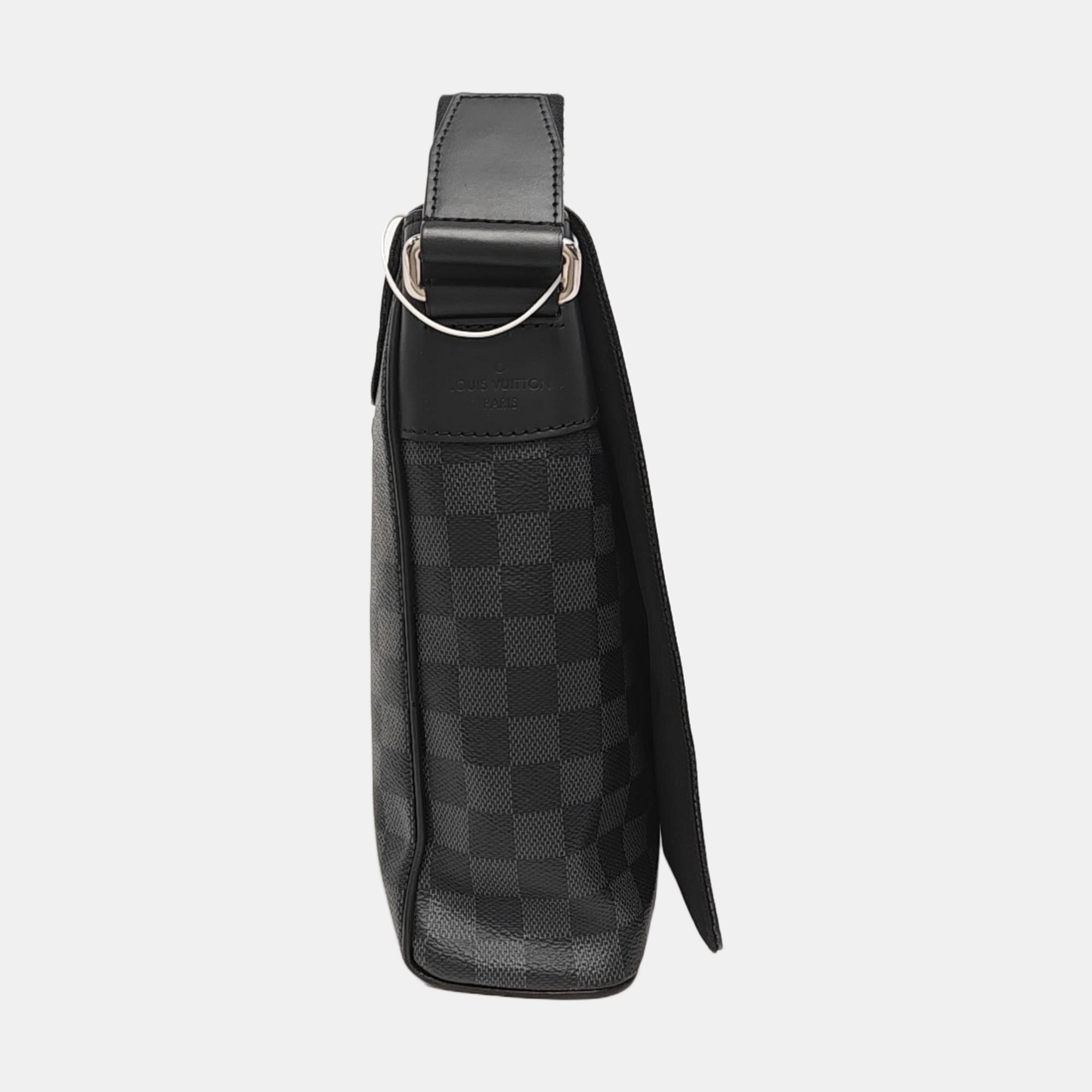 DISTRICT MM Damier Graphite Coated Canvas Gray