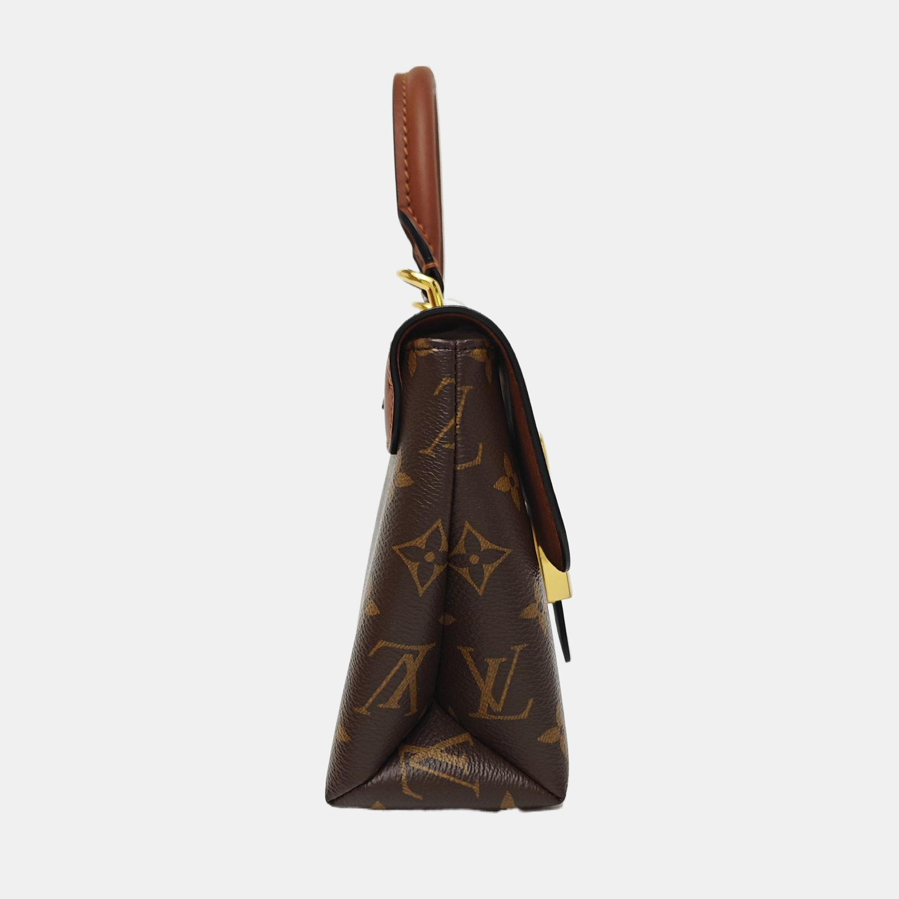 LOCKY BB Monogram Coated Canvas Brown
