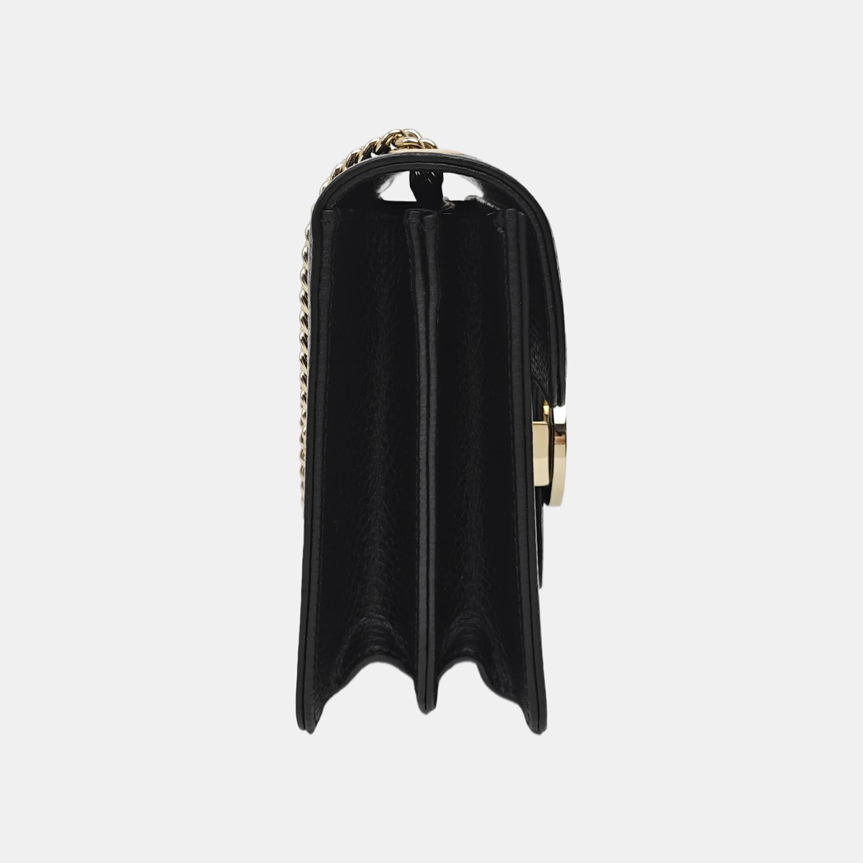 Interlocking G Small Calfskin Black
