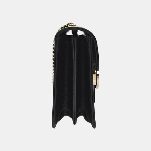 Interlocking G Small Calfskin Black