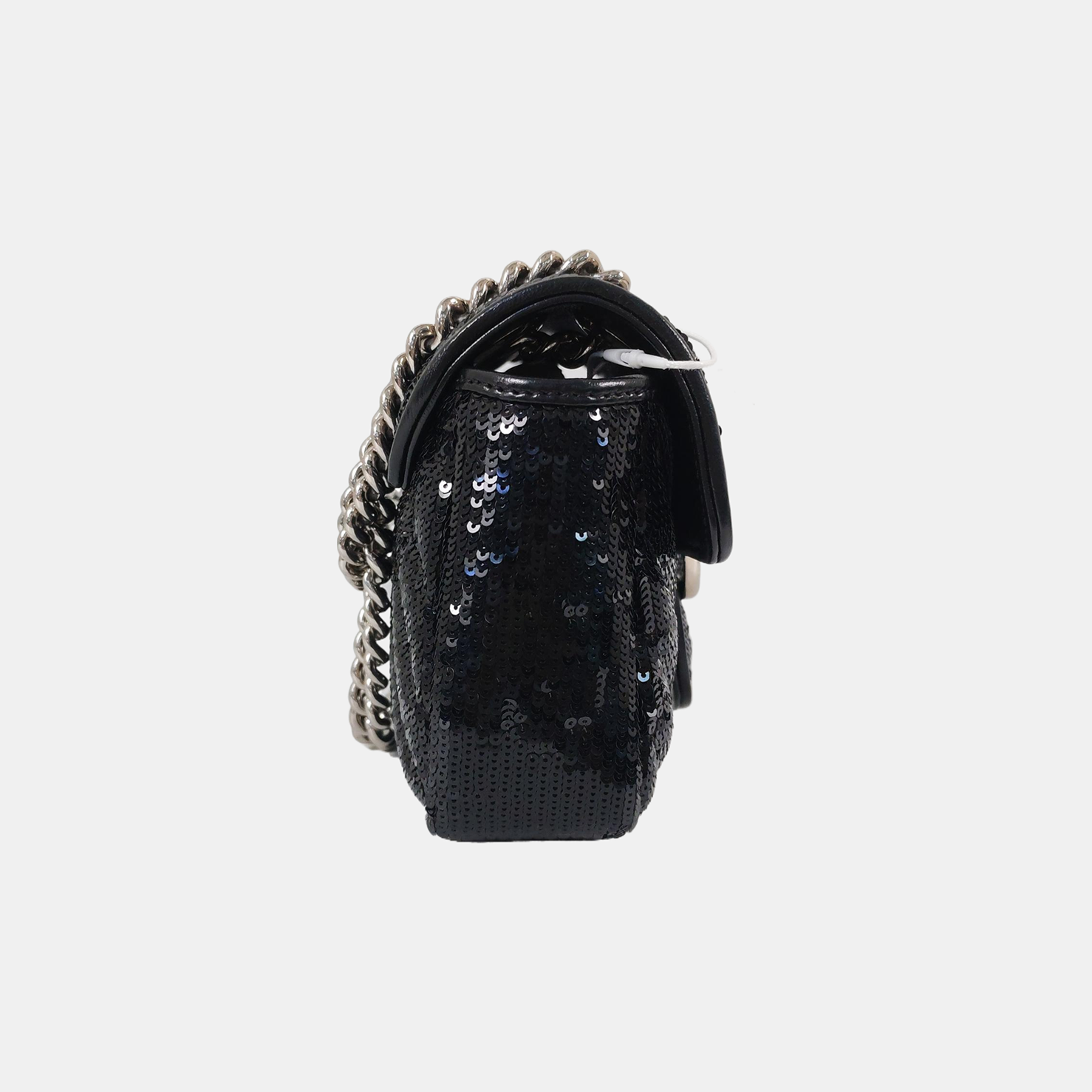 Authenticated pre-owned  GG Marmont Small Quilted Sequins Black - Crossbody Bag at Looply