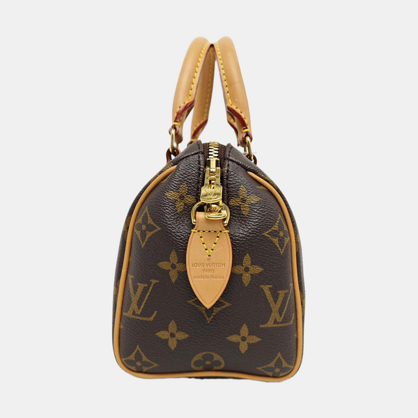 SPEEDY 20 Monogram Coated Canvas Brown