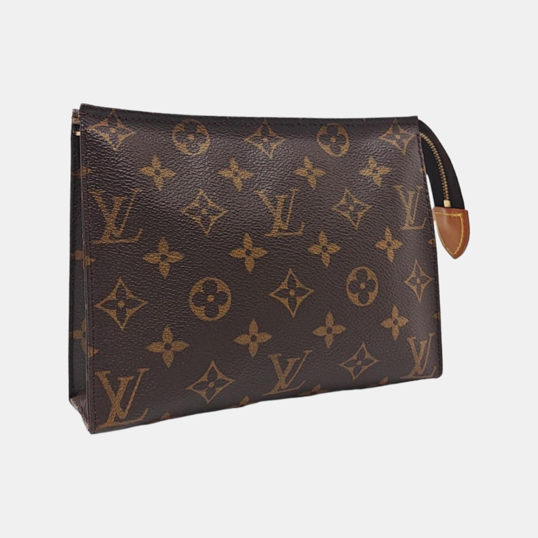 TOILET POCKET 19 Monogram Coated Canvas Brown