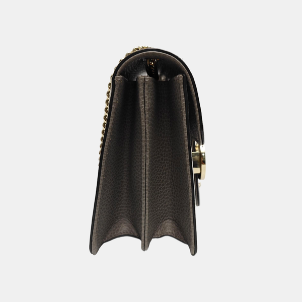 Interlocking G Small Calfskin Gray