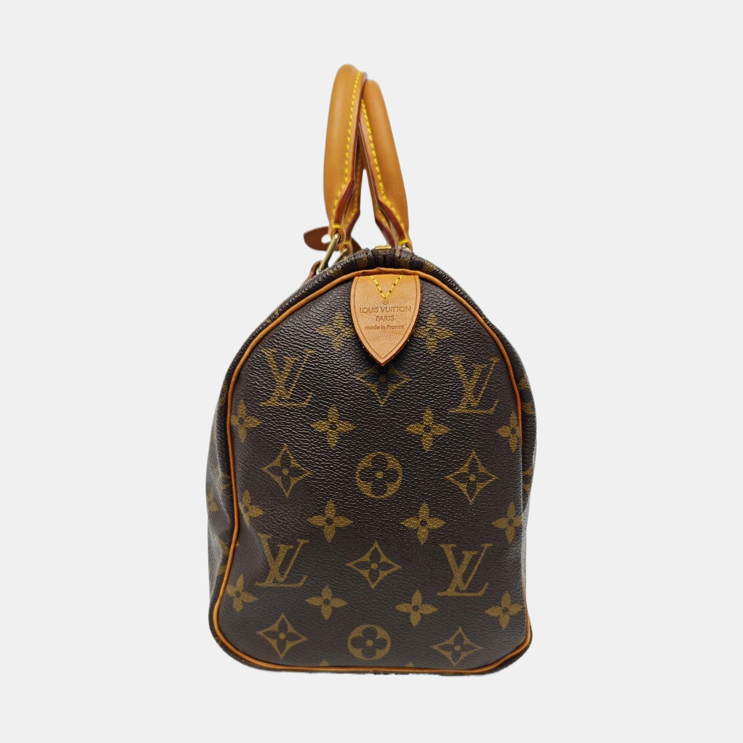 SPEEDY 25 Monogram Coated Canvas Brown