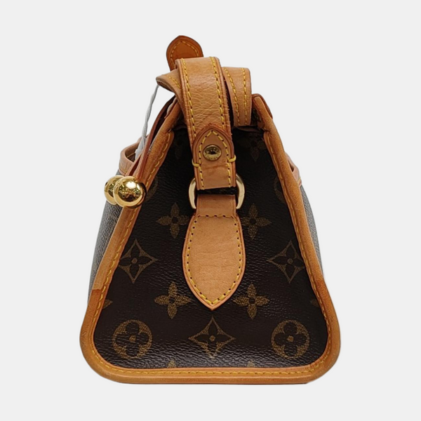 POPINCOURT Monogram Coated Canvas Brown