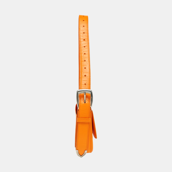 Calfskin Shoulder Bag Orange