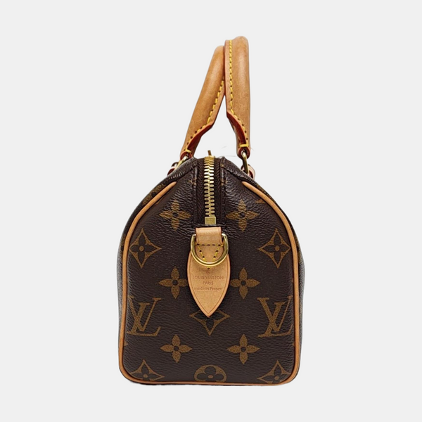 SPEEDY 20 Monogram Coated Canvas Brown