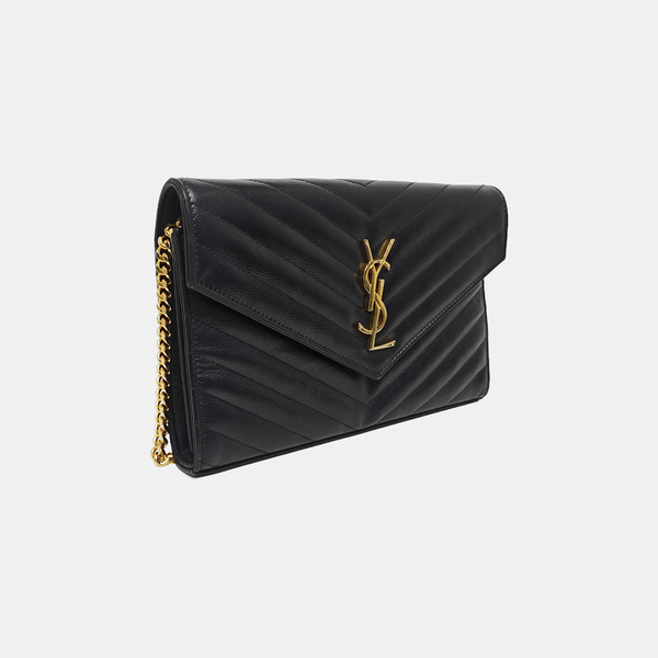 MONOGRAM Medium Quilted Calfskin Black