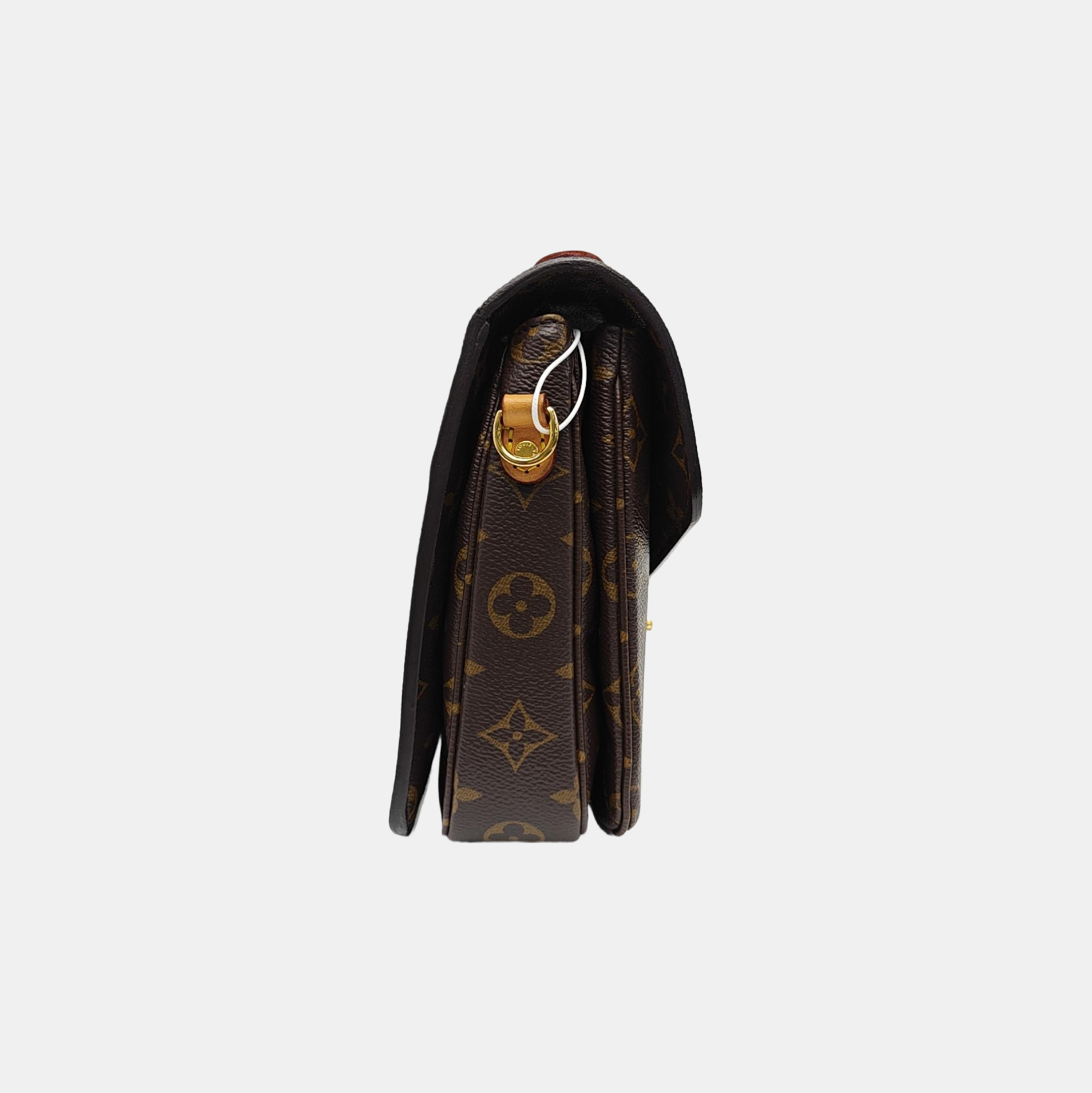 MÉTIS MM Monogram Coated Canvas Brown
