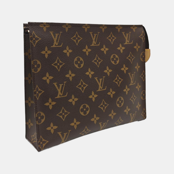 TOILET POCKET 26 Monogram Coated Canvas Brown