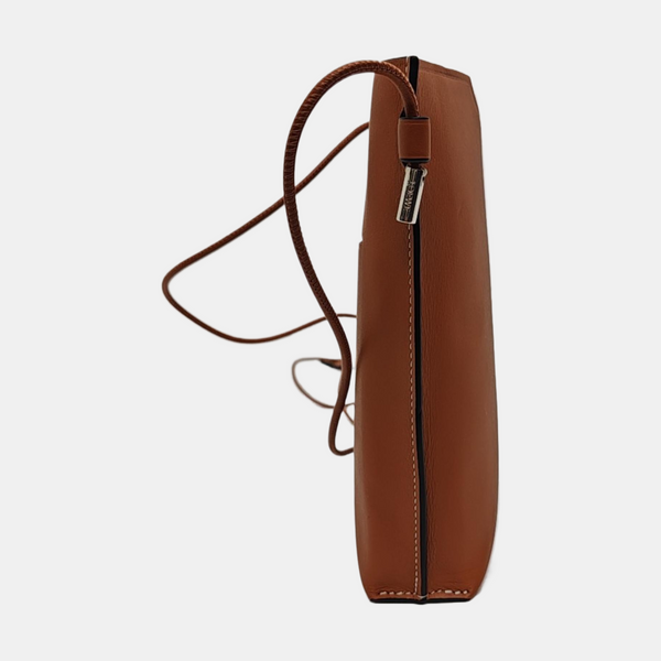 Calfskin Crossbody Bag Brown