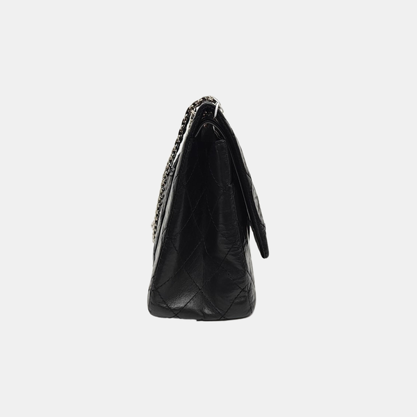 2.55 Maxi Quilted Calfskin Black