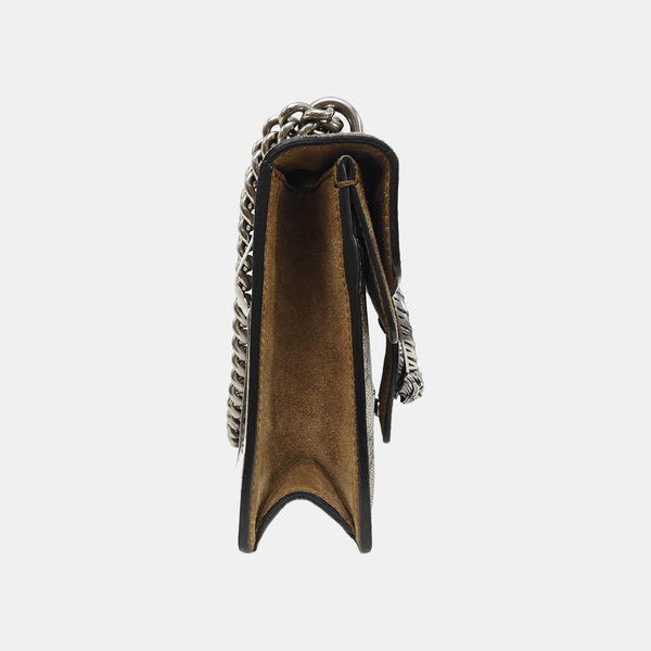 Dionysus Mini Monogram Coated Canvas Beige