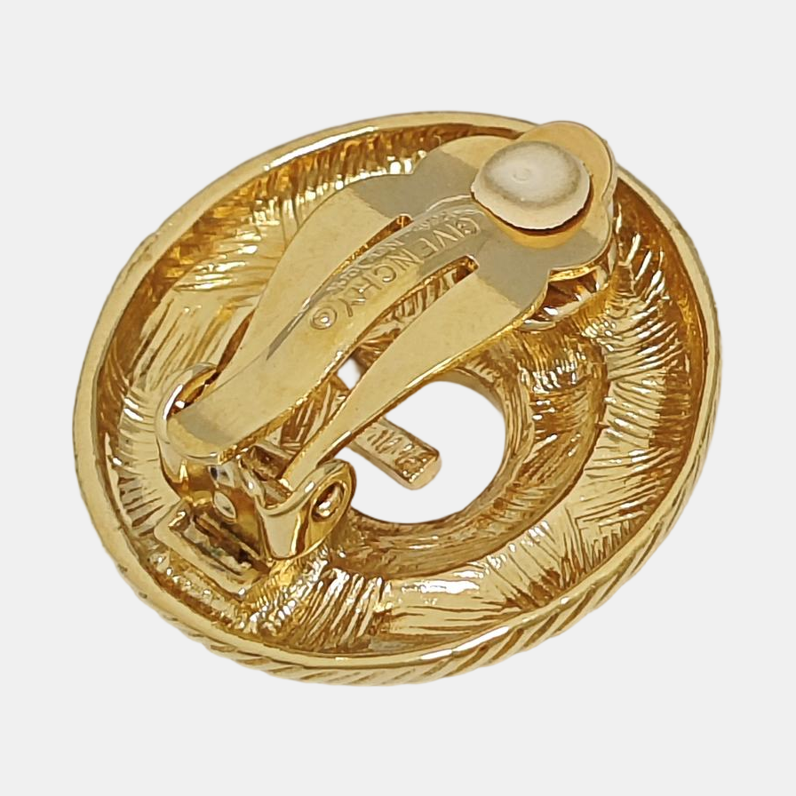 Metal Gold Clip On Earrings