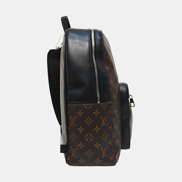 JOSH Monogram Coated Canvas Brown