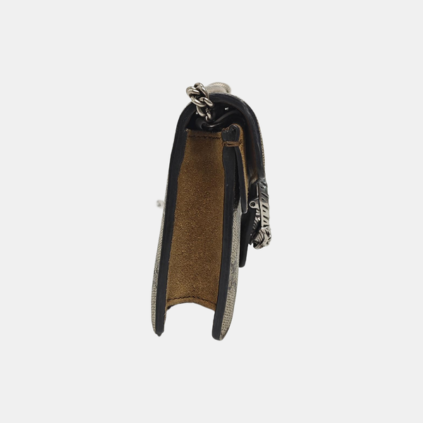 Dionysus Super Mini Monogram Coated Canvas Beige