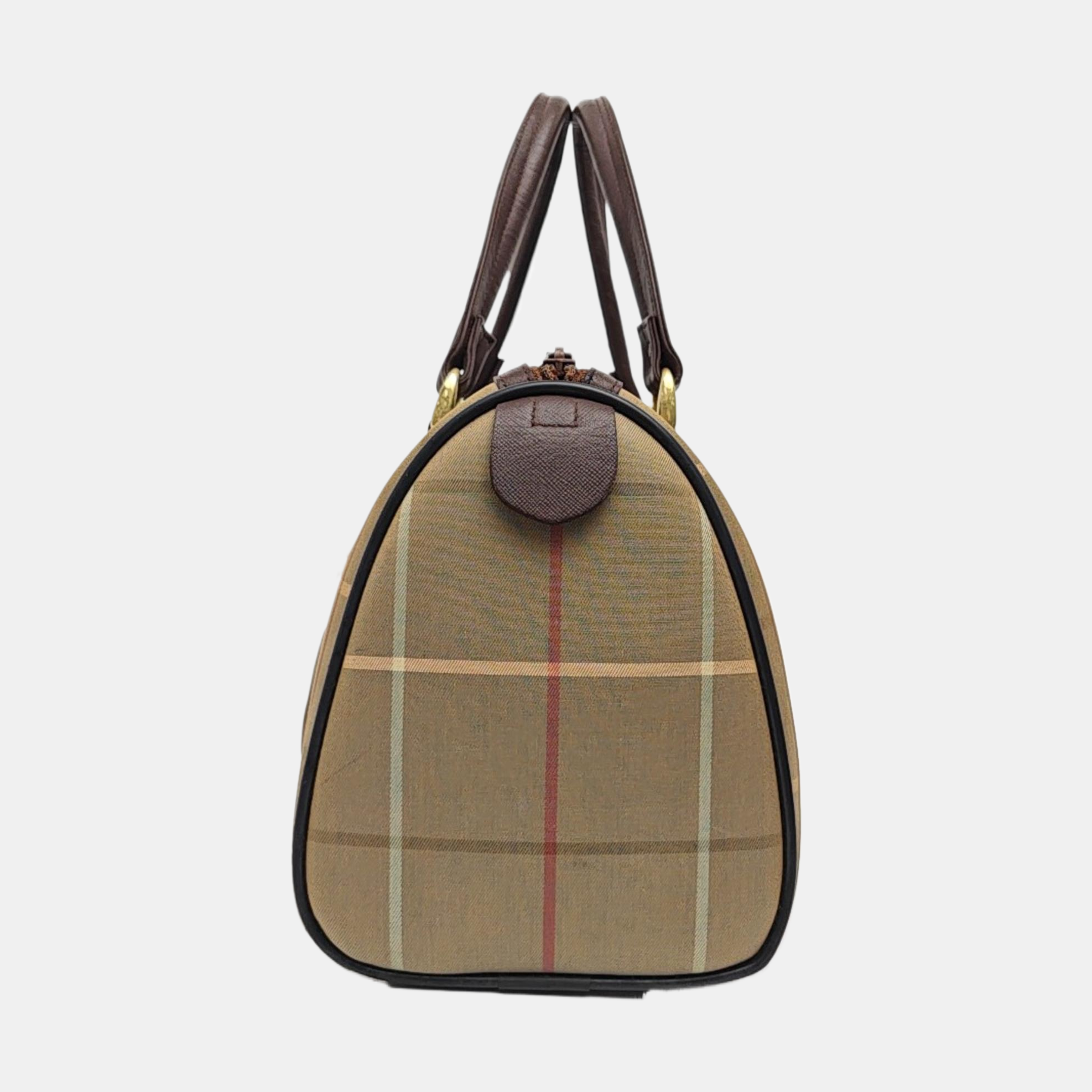 Fabric Top Handle Bag Beige