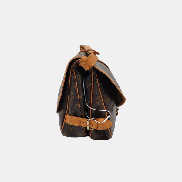 SAUMUR Monogram Coated Canvas Brown