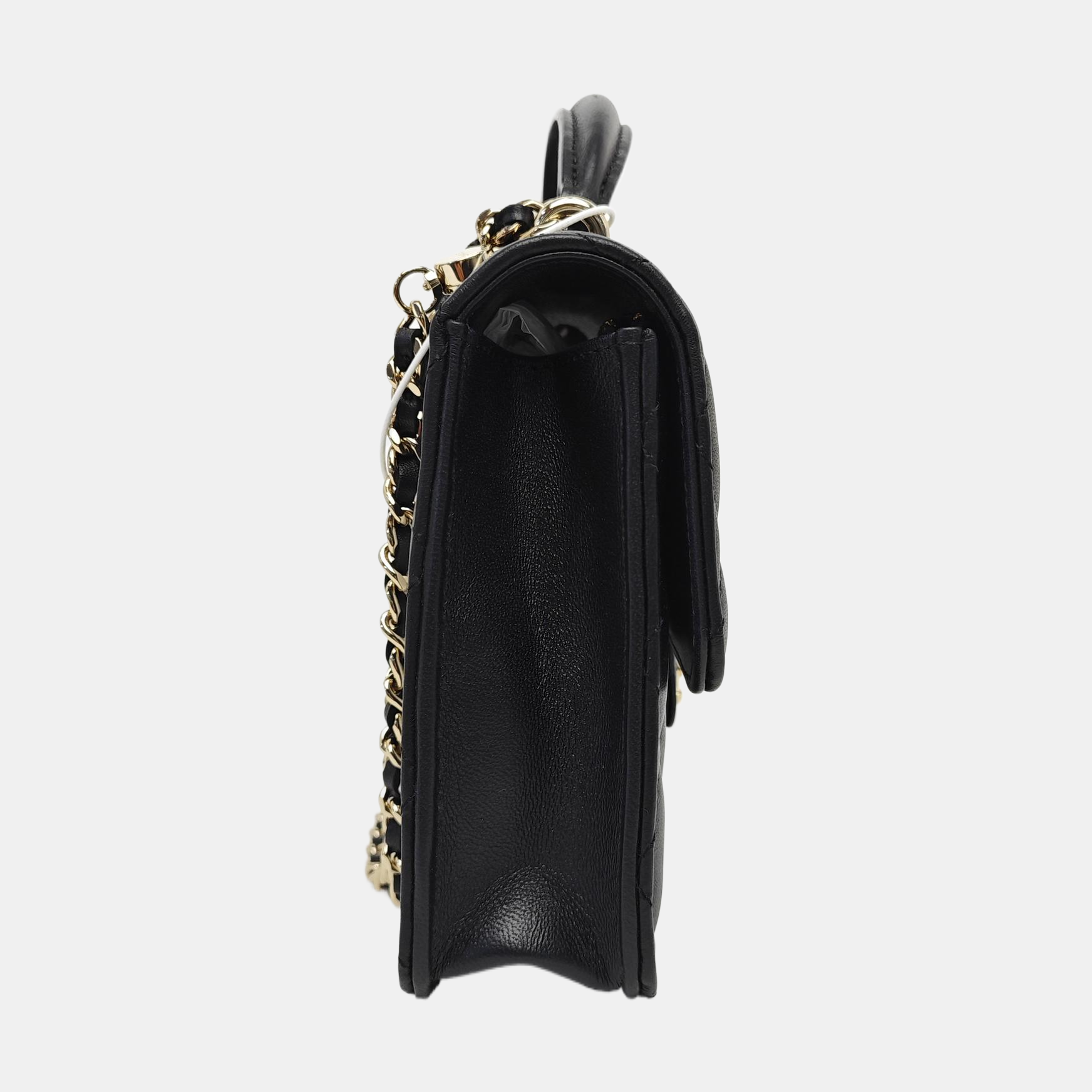 Quilted Lambskin Shoulder Bag Mini Black