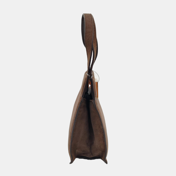 Suede Tote Bag Brown
