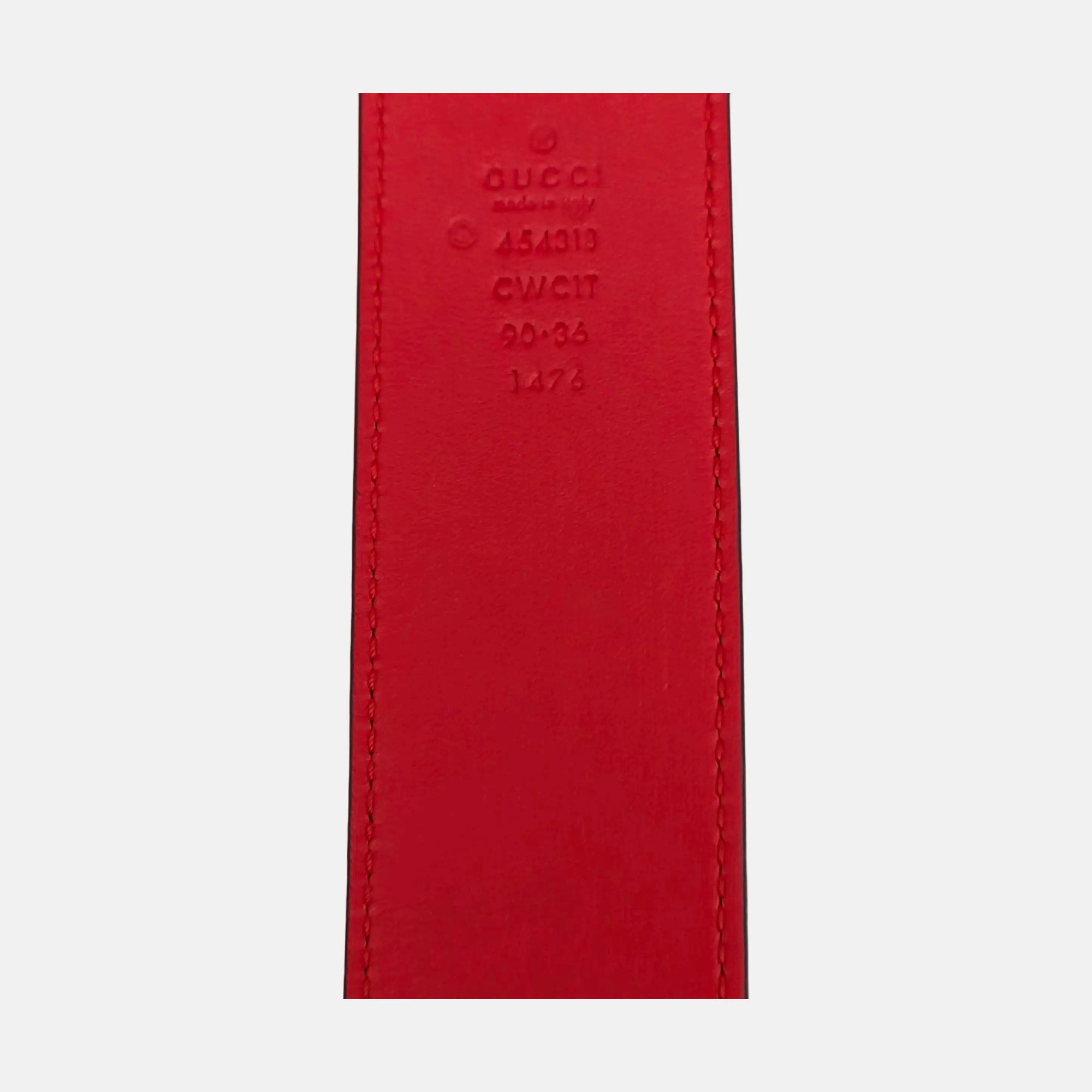 Leather Belt Red