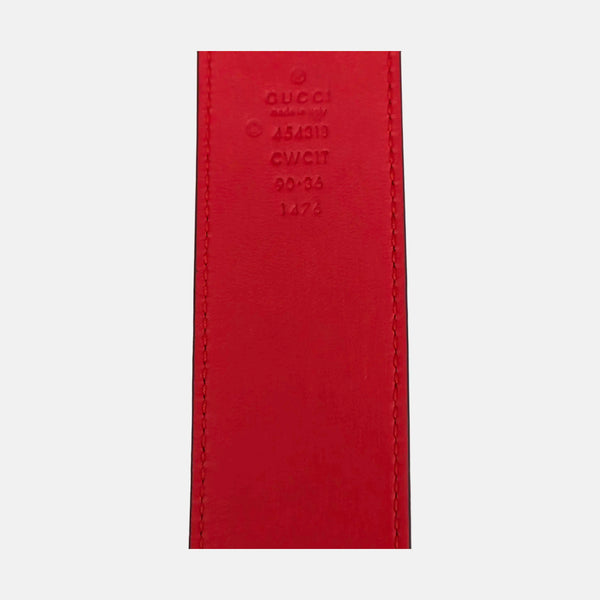 Leather Belt Red