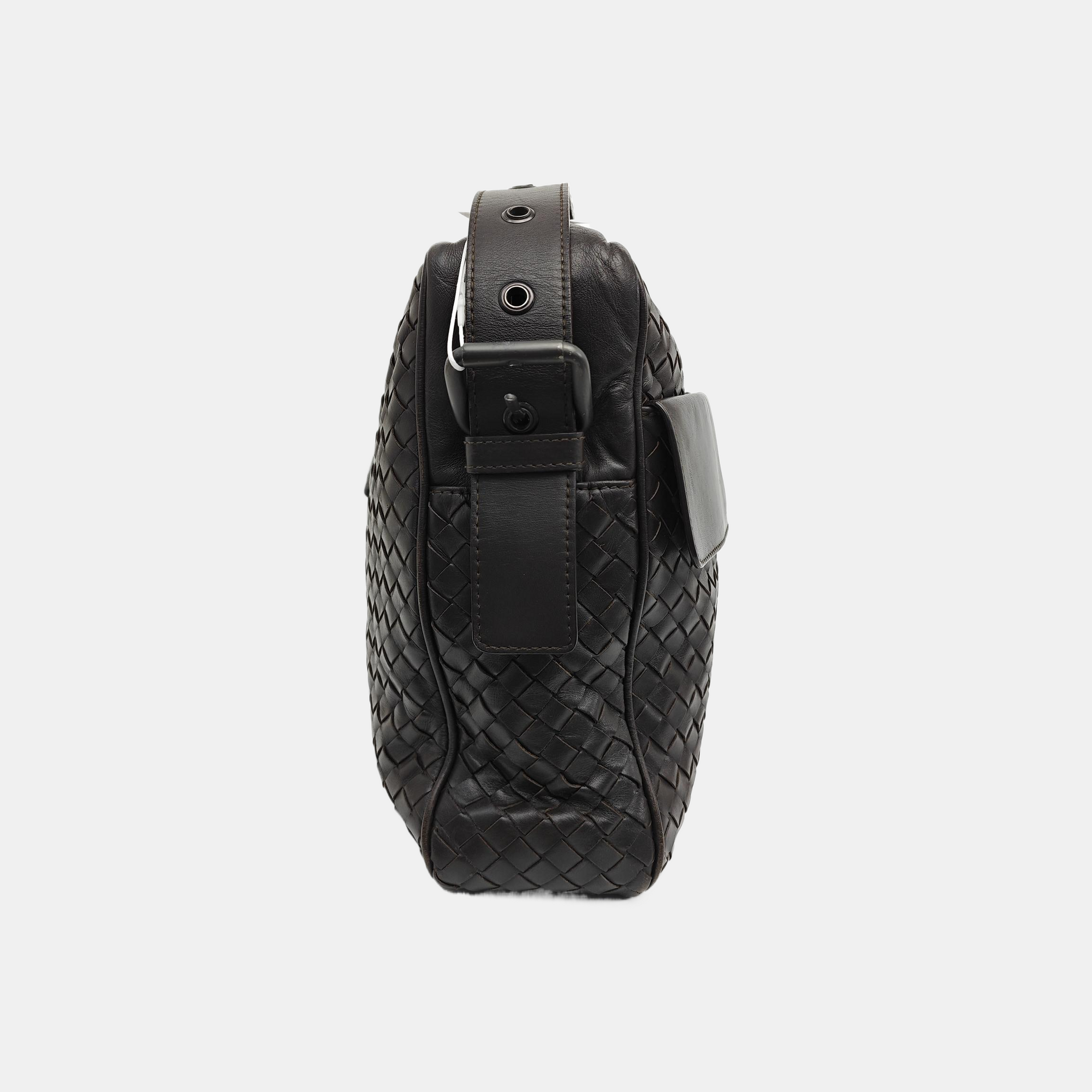 Calfskin Shoulder Bag Brown