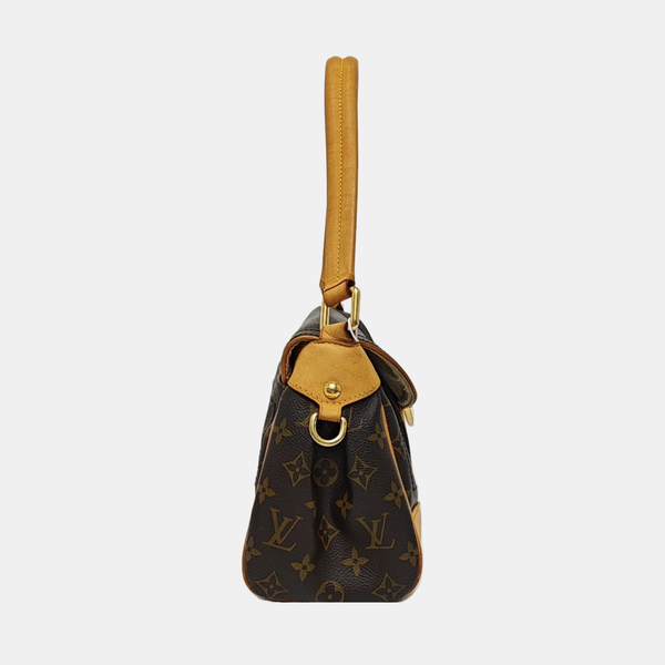 BEVERLY MM Monogram Coated Canvas Brown