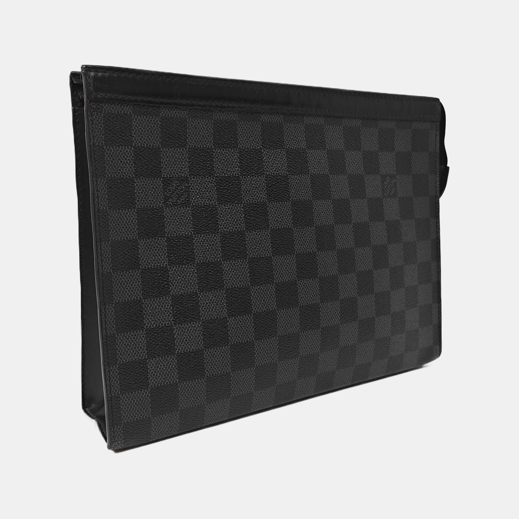 Pochette Voyag MM Monogram Coated Canvas Black