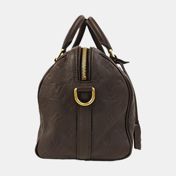 SPEEDY 25 Monogram Calfskin Brown