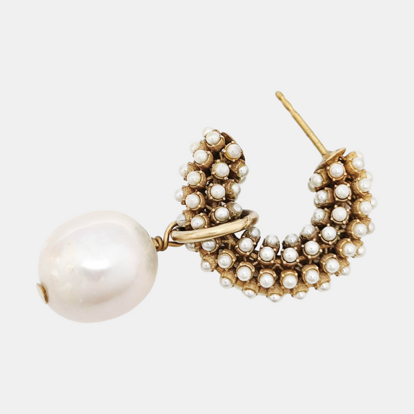 Metal Gold Stud Earrings
