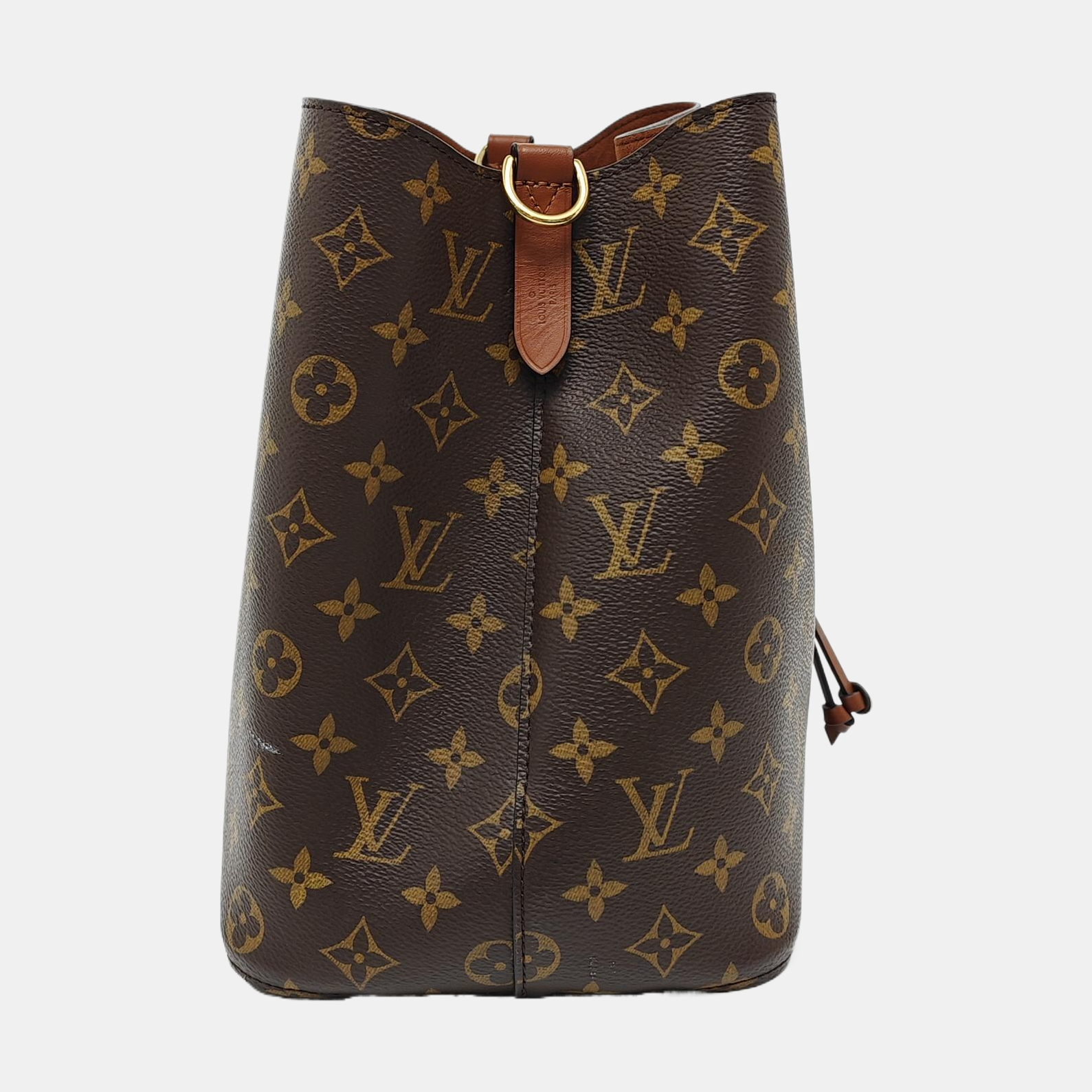 NÉONOÉ MM Monogram Coated Canvas Brown