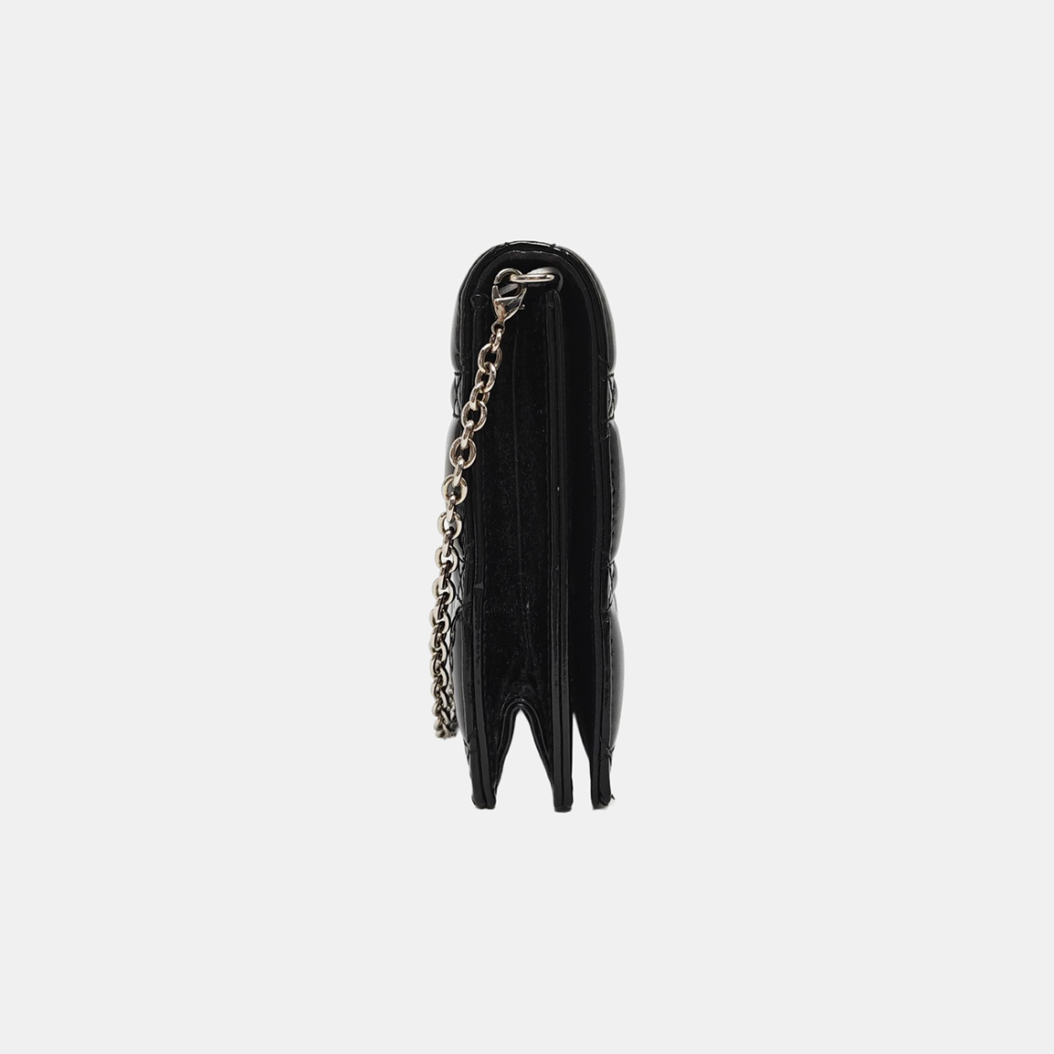 Lady Dior Medium Cannage Patent Leather Black