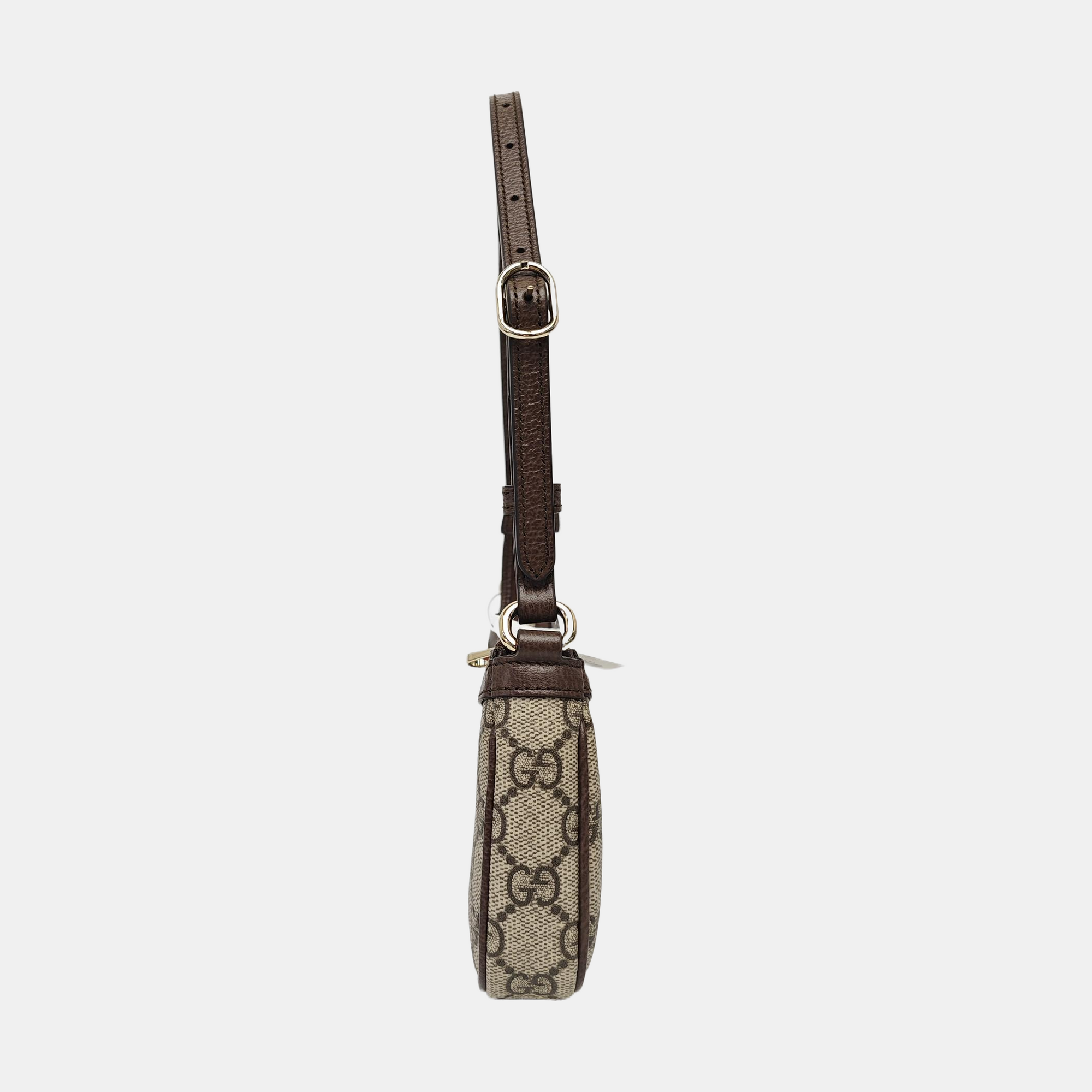 Ophidia Mini Monogram Coated Canvas Gray