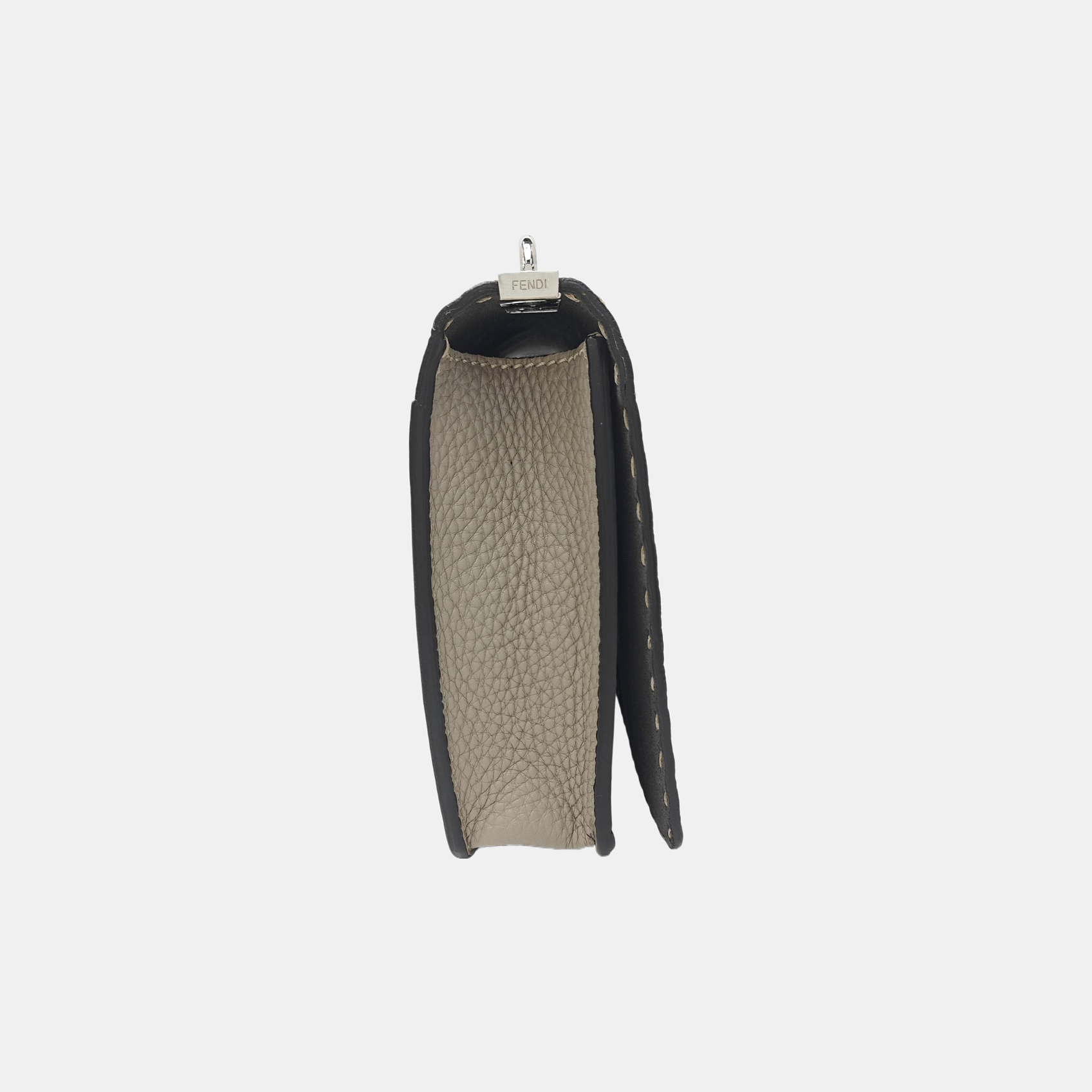 Calfskin Shoulder Bag Gray