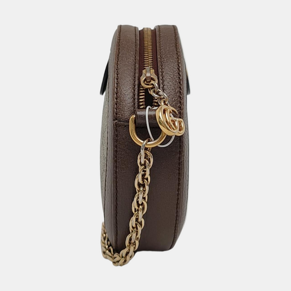 Ophidia Mini Monogram Coated Canvas Beige