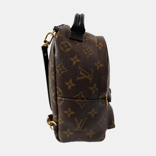PALM SPRINGS Mini Monogram Coated Canvas Brown