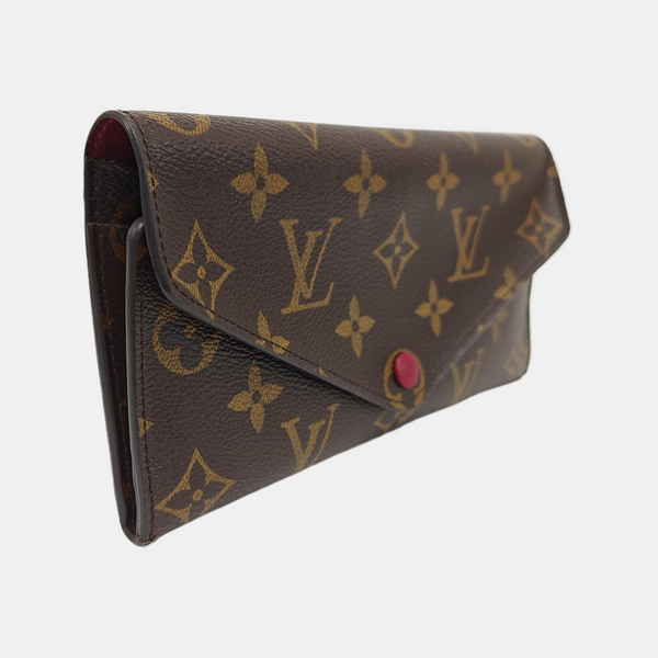 JOSÉPHINE Monogram Coated Canvas Brown Wallet
