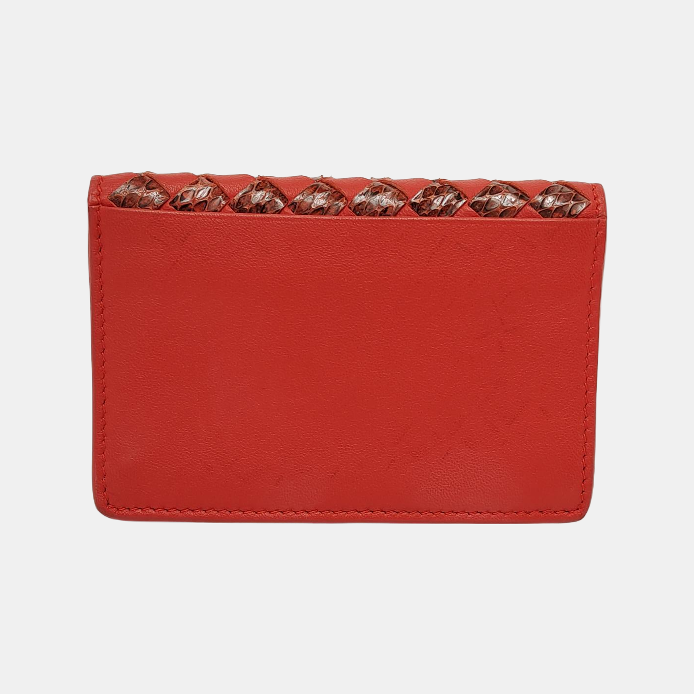 Leather Red Card Holder