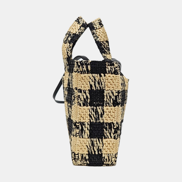 Font Tote Mini Straw Multicolor