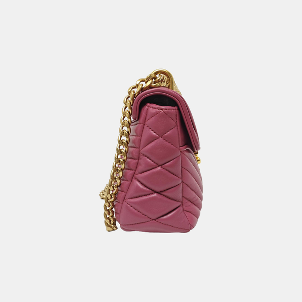 Quilted Lambskin Shoulder Bag Pink